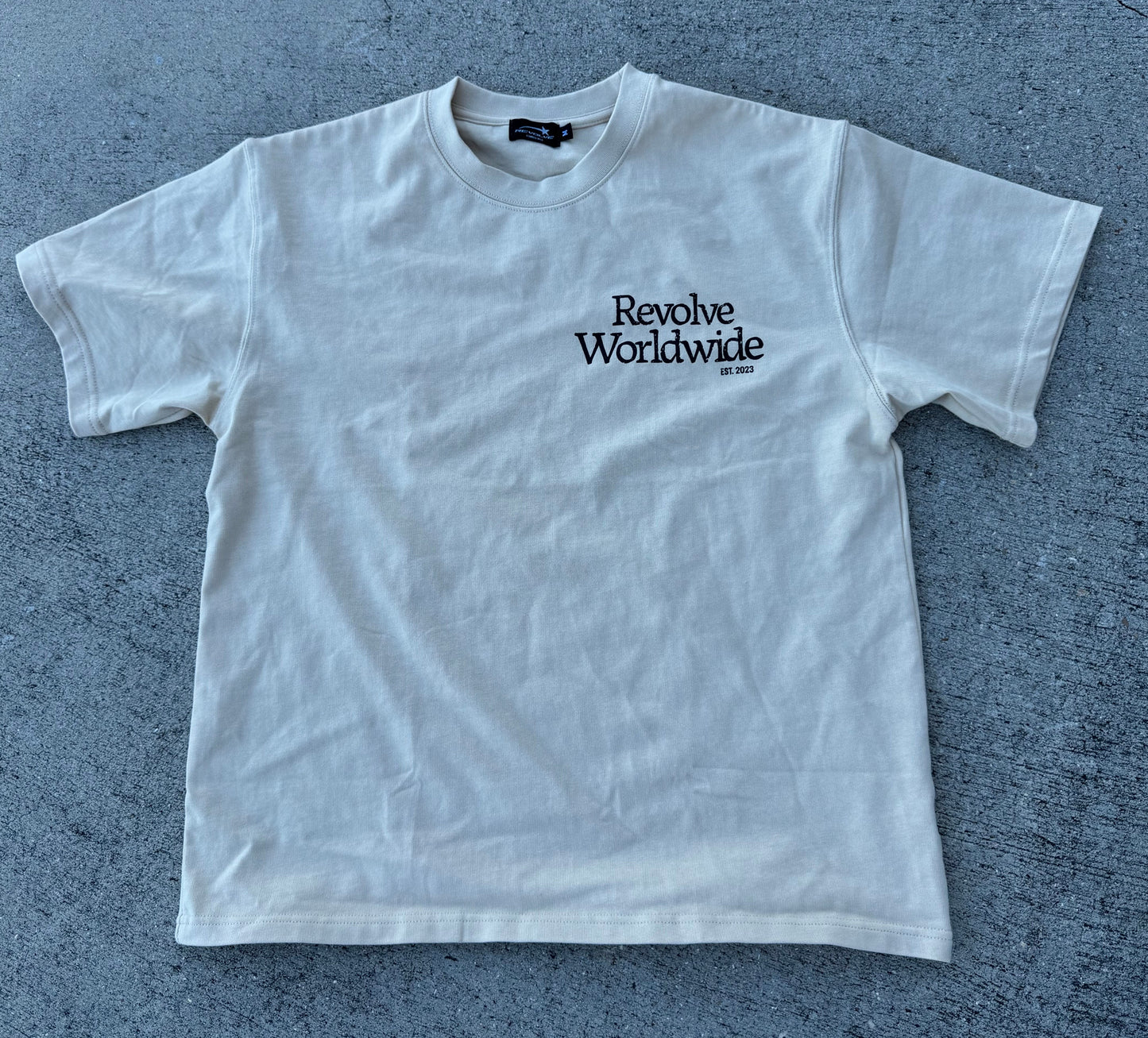 Cream Heavyweight Worldwide Tee